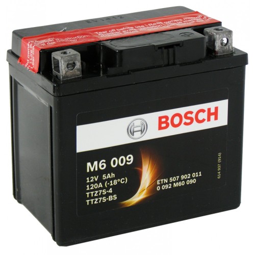 TTZ7S-BS (YTZ7S, TTZ7S, YTZ7S-BS) Μπαταρία Μοτοσυκλέτας BOSCH M6009 AGM 5Ah 120A