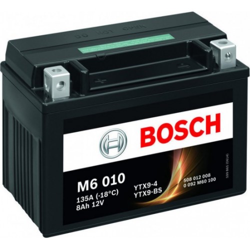 YTX9-BS Μπαταρία Μοτοσυκλέτας BOSCH M6010 AGM 8Ah 135A