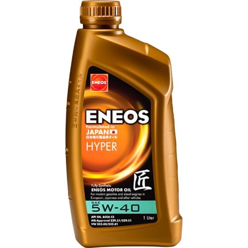 ENEOS 5W40 HYPER  100% SYNTHETIC 1LT