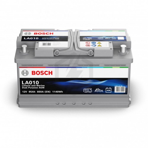 Μπαταρία BOSCH AGM Marine & Leizure Dual Purpose LA010 95Ah 850A EN 1140 Wh